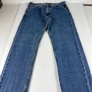 Levi's Jeans Men's 34 x 29* 505 Straight Leg Blue Faded Cotton Denim Tag 34 x 30